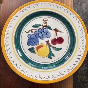 Vintage Stangl pottery dinner plate “fruit” 10in